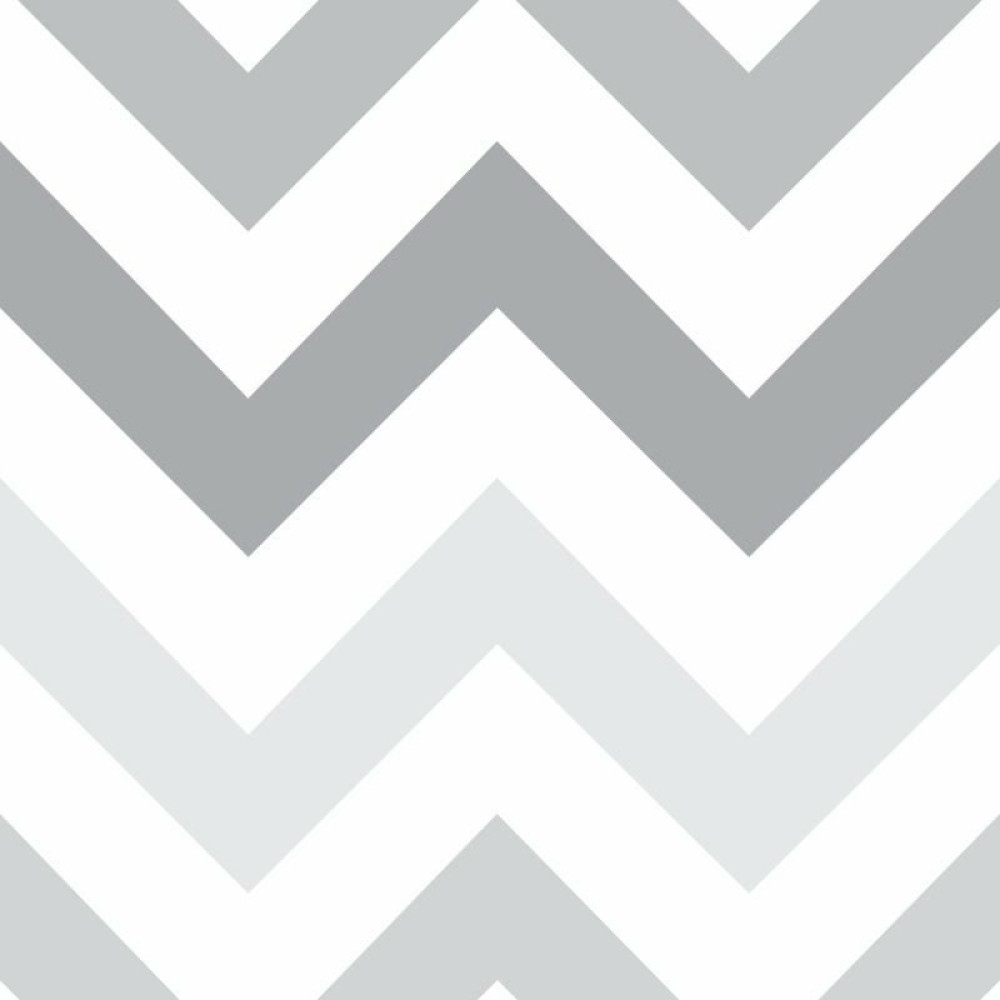 Papel de Parede Chevron Cinza