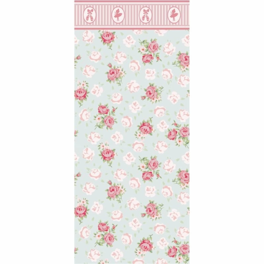 Papel de Parede Meia Parede Bailarina Floral