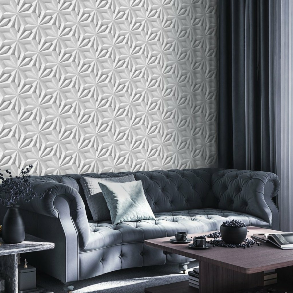 Papel de Parede 3D Geométrico Origami Papel de Parede 3D Geométrico Origami