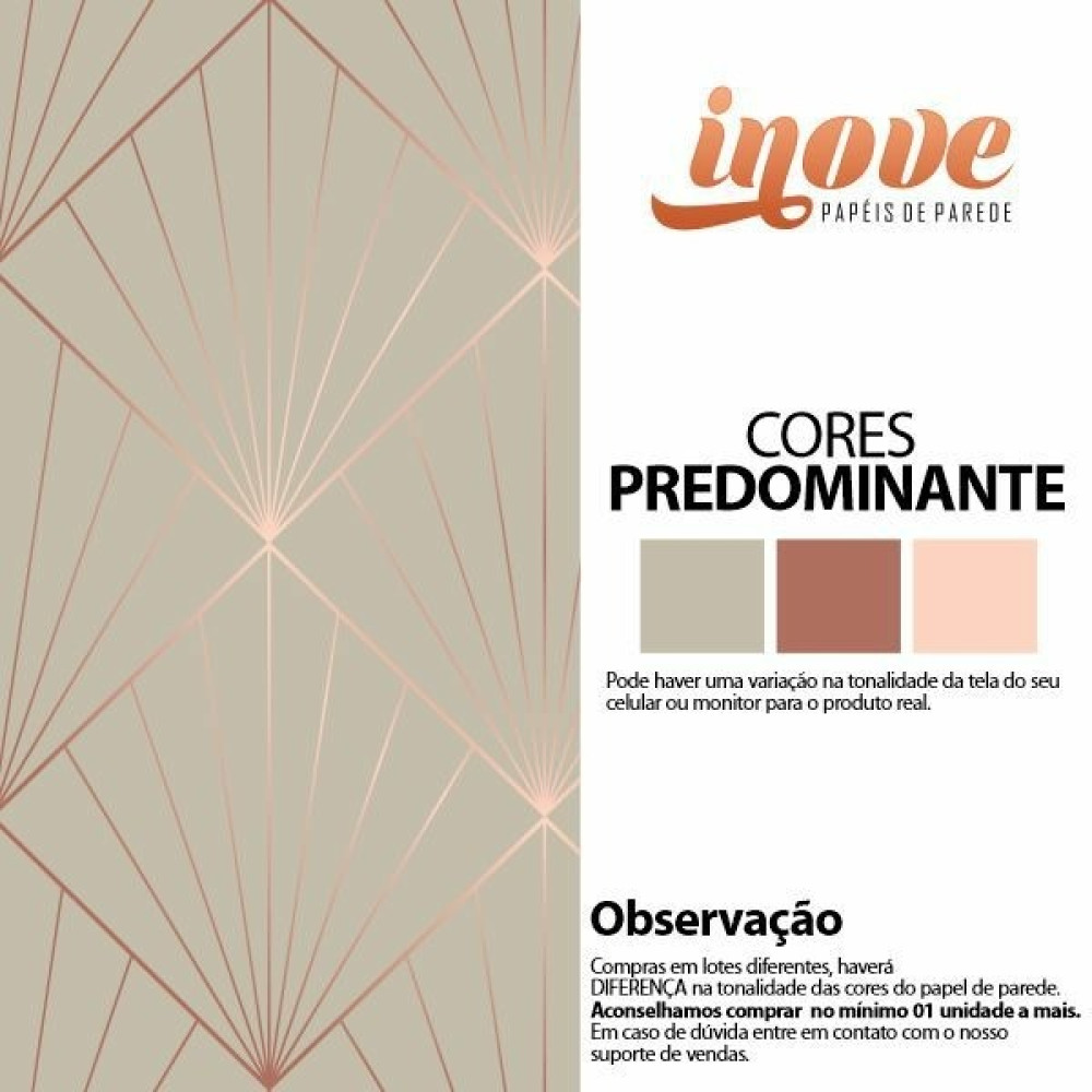 Papel de parede Geométrico Triângulos Fendi