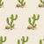 Papel de Parede Personalizado Cactos Delicados