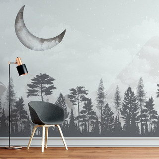 Papel De Parede Personalizado Noite Na Floresta