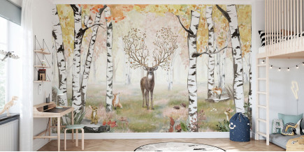 Papel De Parede Mural Outono Encantado