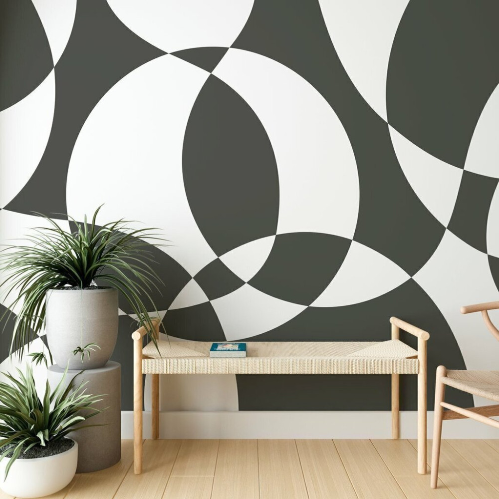 Papel de Parede Personalizado Círculos Abstratos Papel de Parede Personalizado Círculos Abstratos