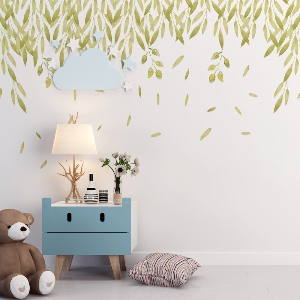 Papel de Parede Personalizado Folhas de Eucalipto