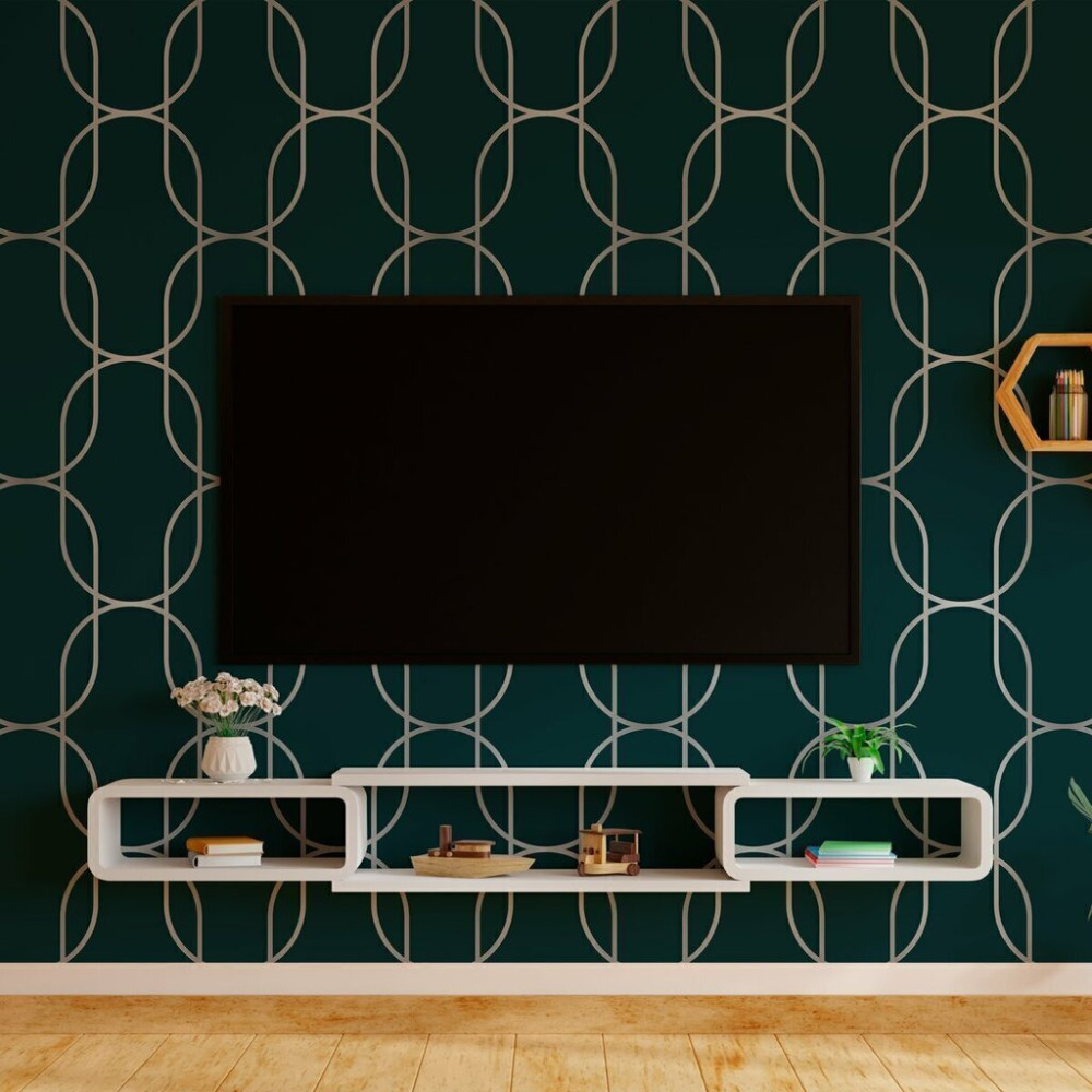 Papel de Parede Personalizado Círculos Geométrico