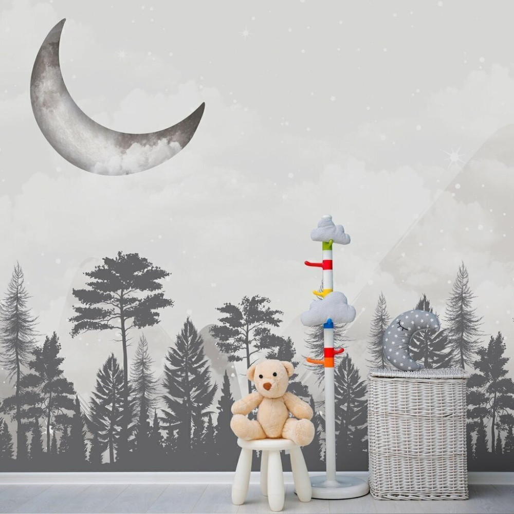 Papel De Parede Personalizado Noite Na Floresta Papel De Parede Personalizado Noite Na Floresta