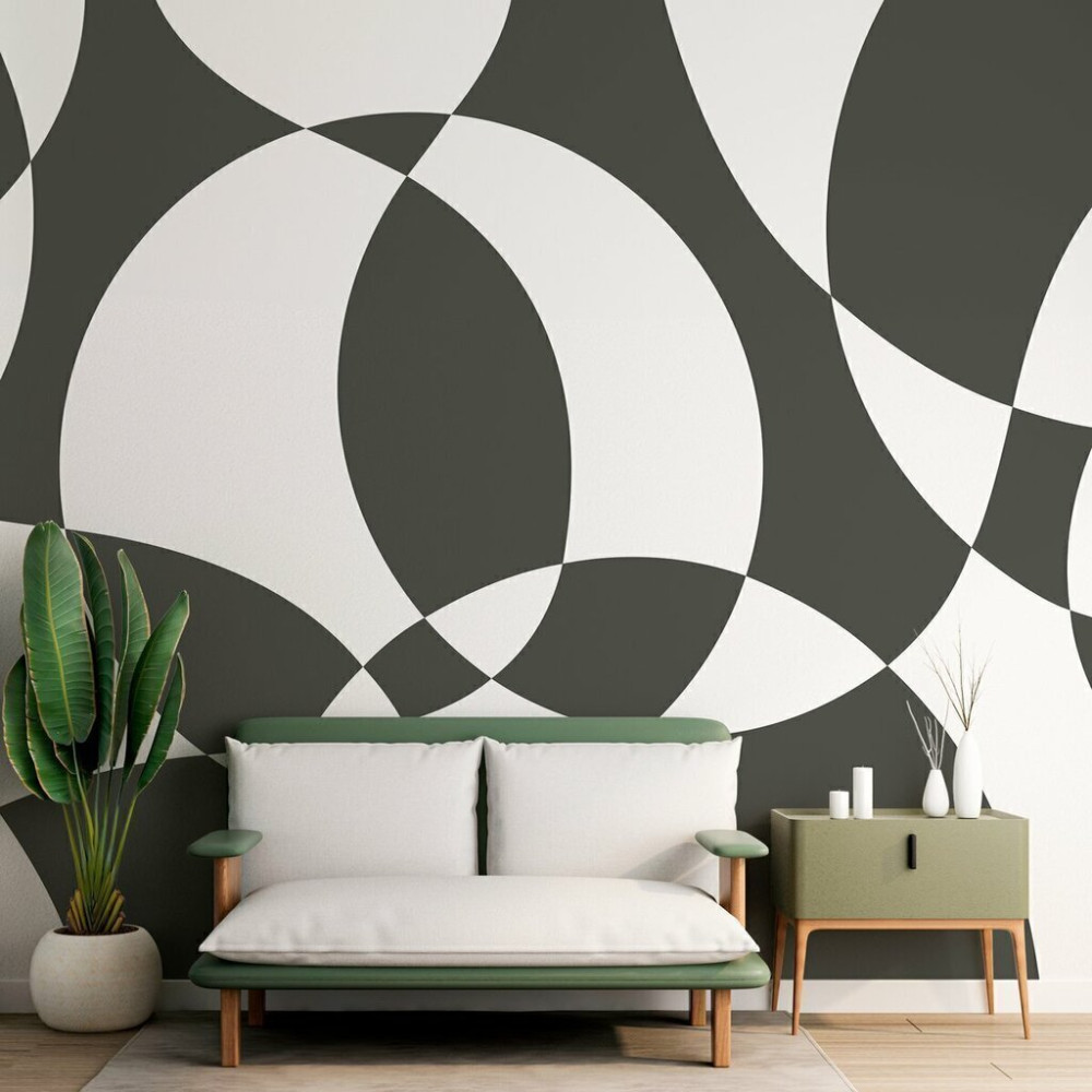 Papel de Parede Personalizado Círculos Abstratos Papel de Parede Personalizado Círculos Abstratos
