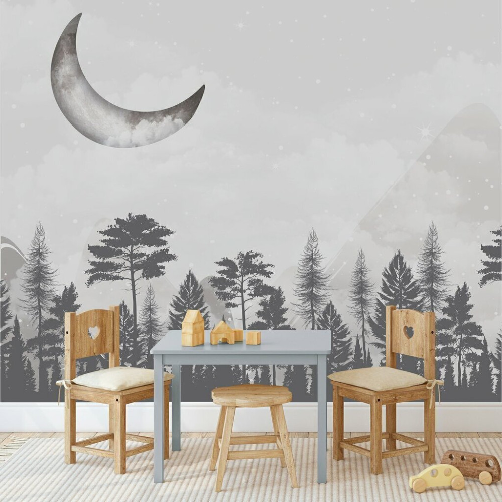 Papel De Parede Personalizado Noite Na Floresta Papel De Parede Personalizado Noite Na Floresta