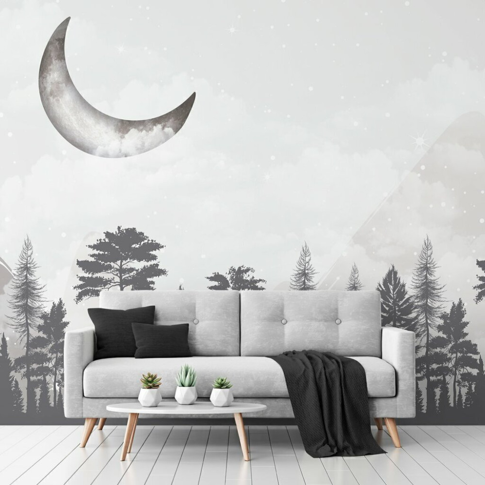 Papel De Parede Personalizado Noite Na Floresta Papel De Parede Personalizado Noite Na Floresta