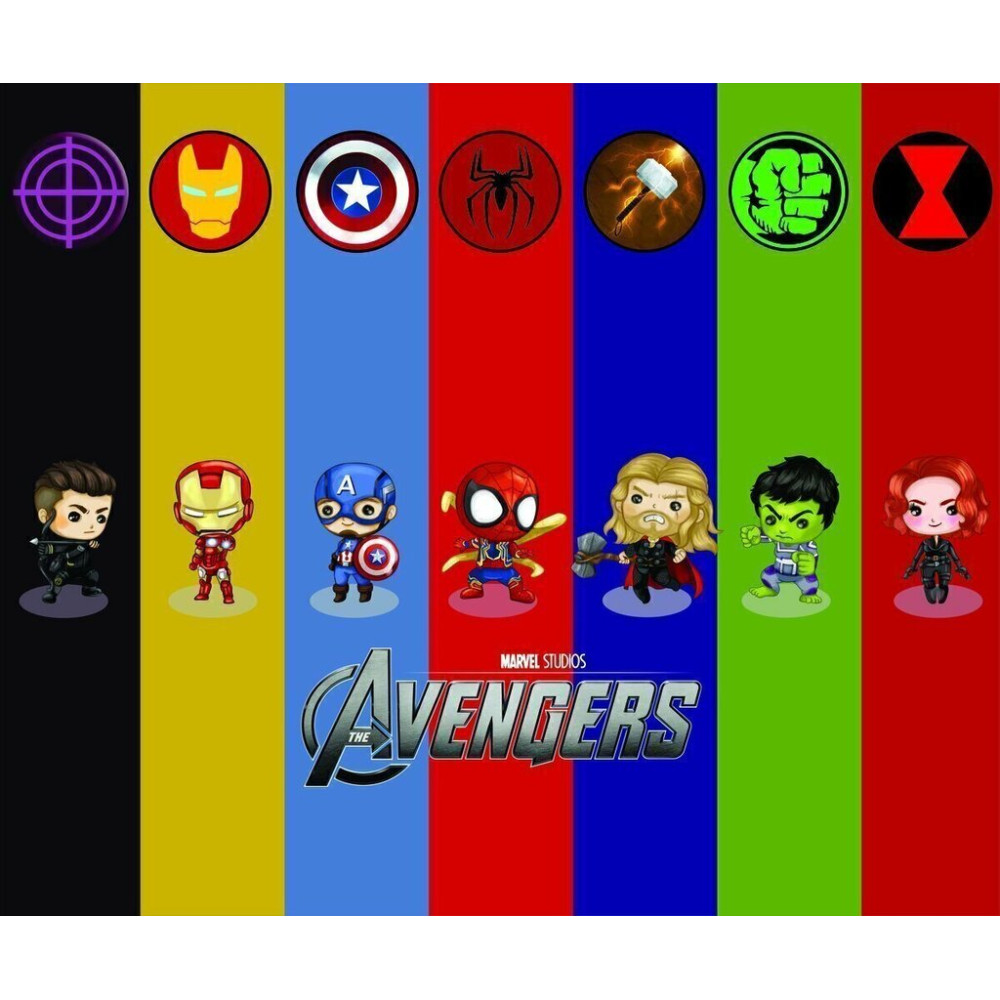 Papel De Parede Personalizado The Avengers Marvel