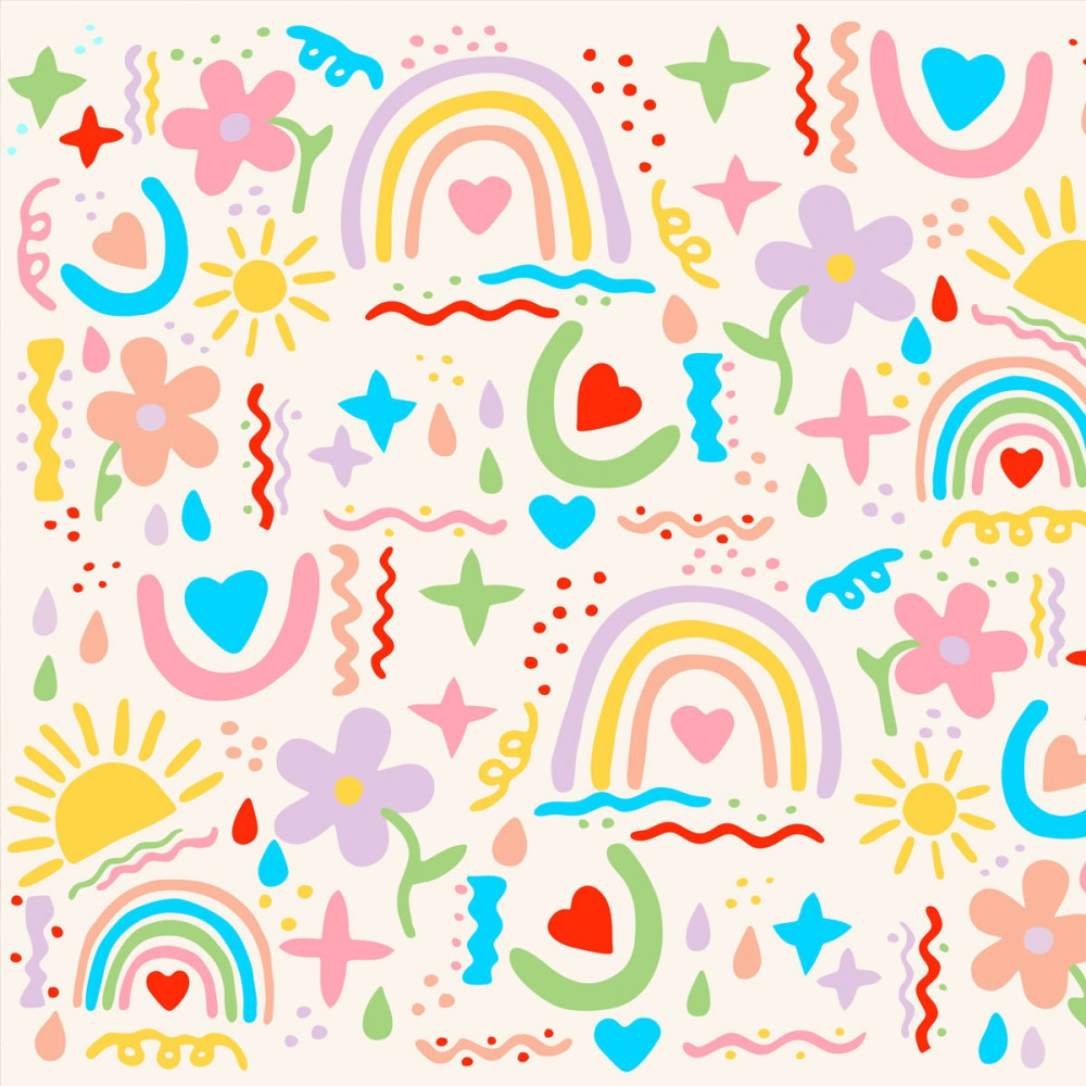 Papel de Parede Personalizado Arco-íris Encantado