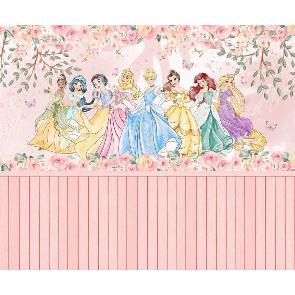 Papel de Parede Personalizado Floral Baile das Princesas Papel de Parede Personalizado Floral Baile das Princesas