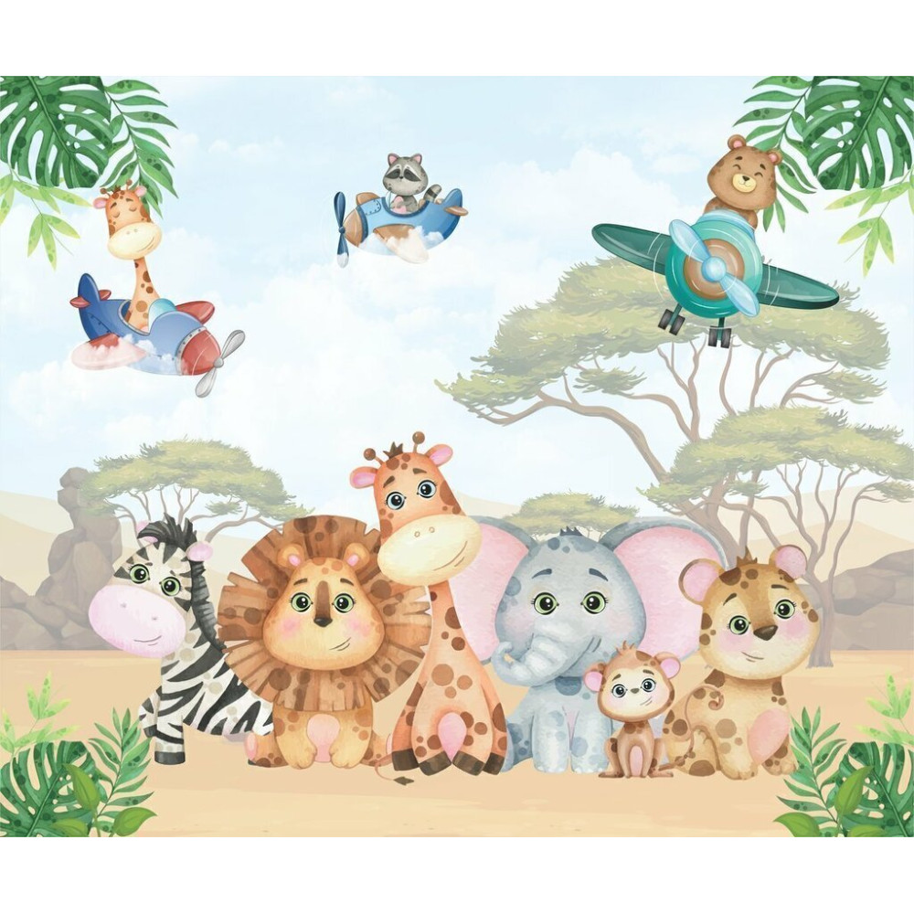 Papel De Parede Personalizado Bichinhos Na Savana