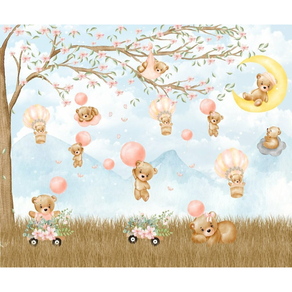 Papel De Parede Personalizado Ursinhos Fofos