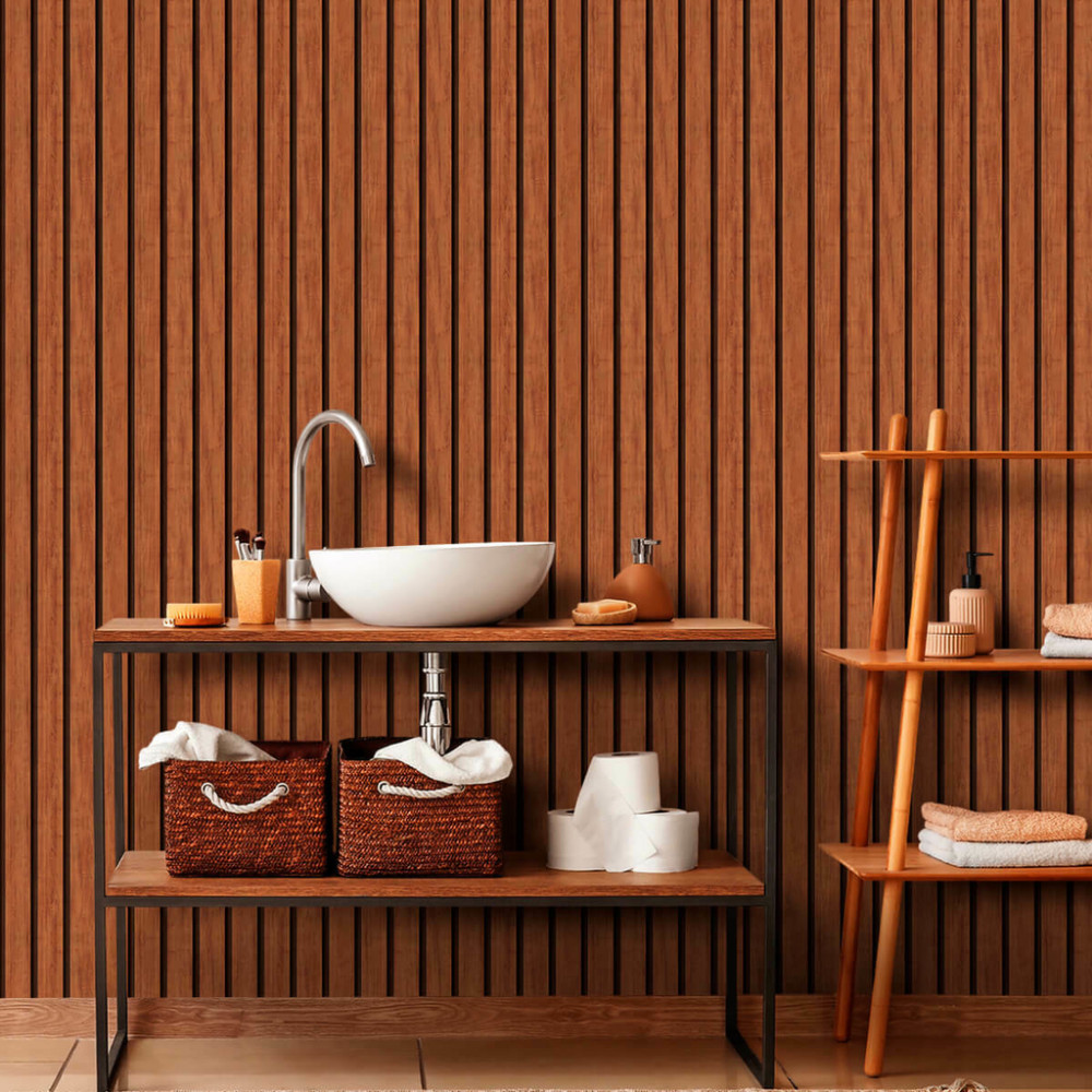 Papel de Parede Madeira Ripada Qatar Papel de Parede Madeira Ripada Qatar