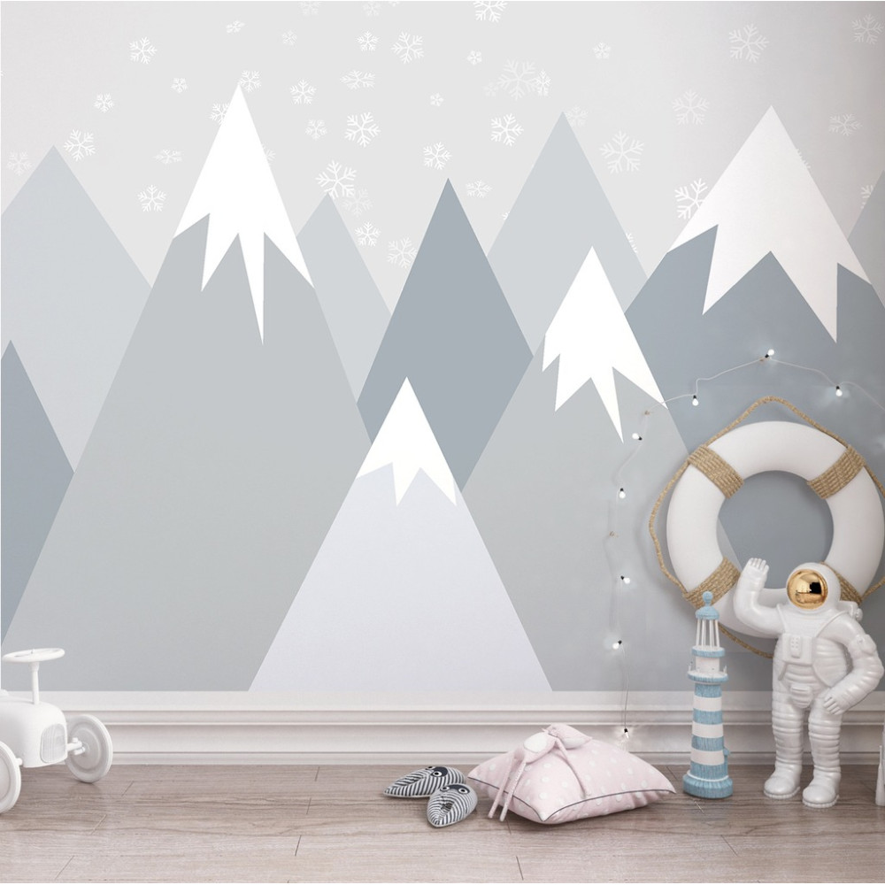Papel de Parede Personalizado Montanhas de Gelo