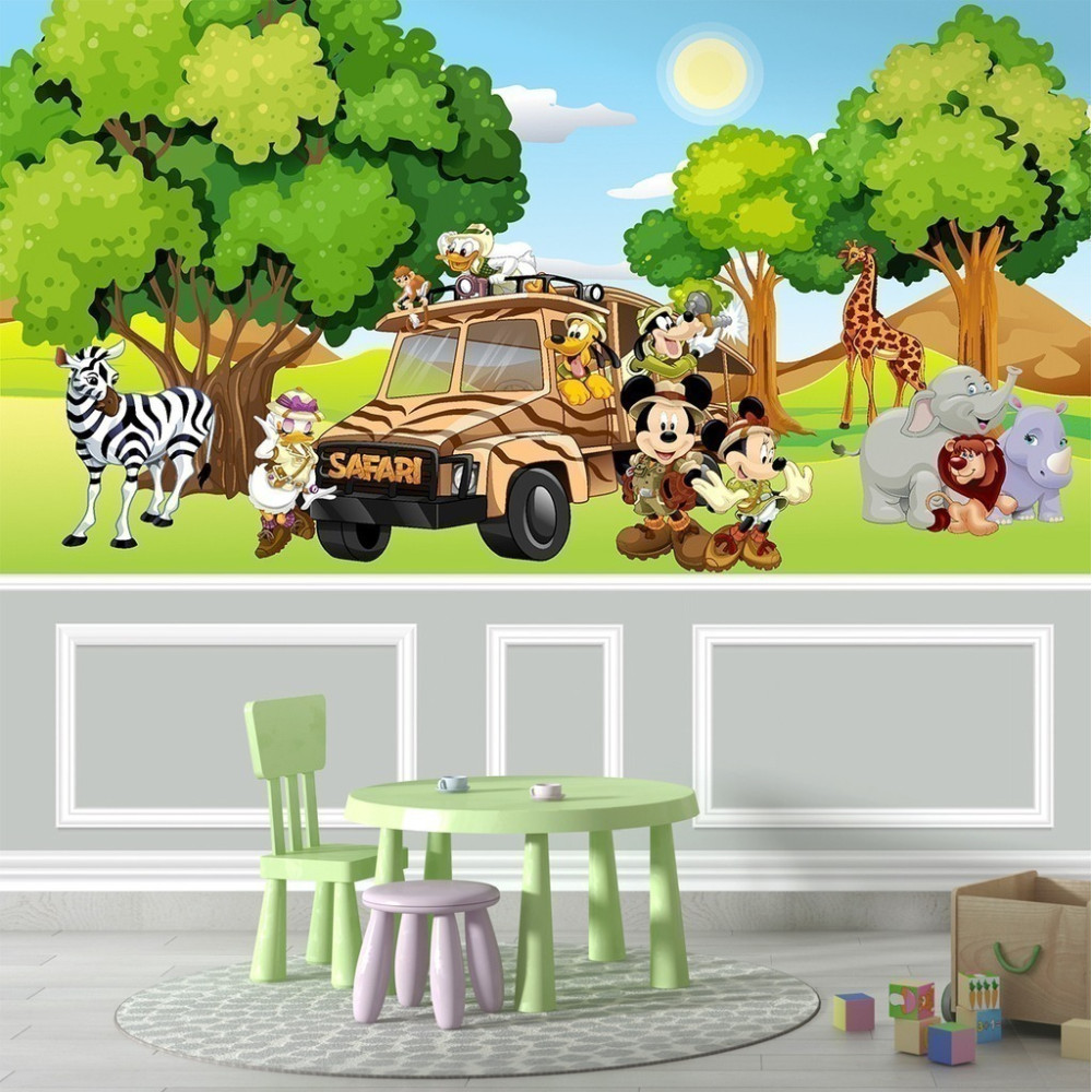Papel de Parede Personalizado Mickey Mouse e sua Turma
