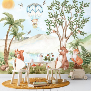 Papel de Parede Personalizado Ilha dos Animais