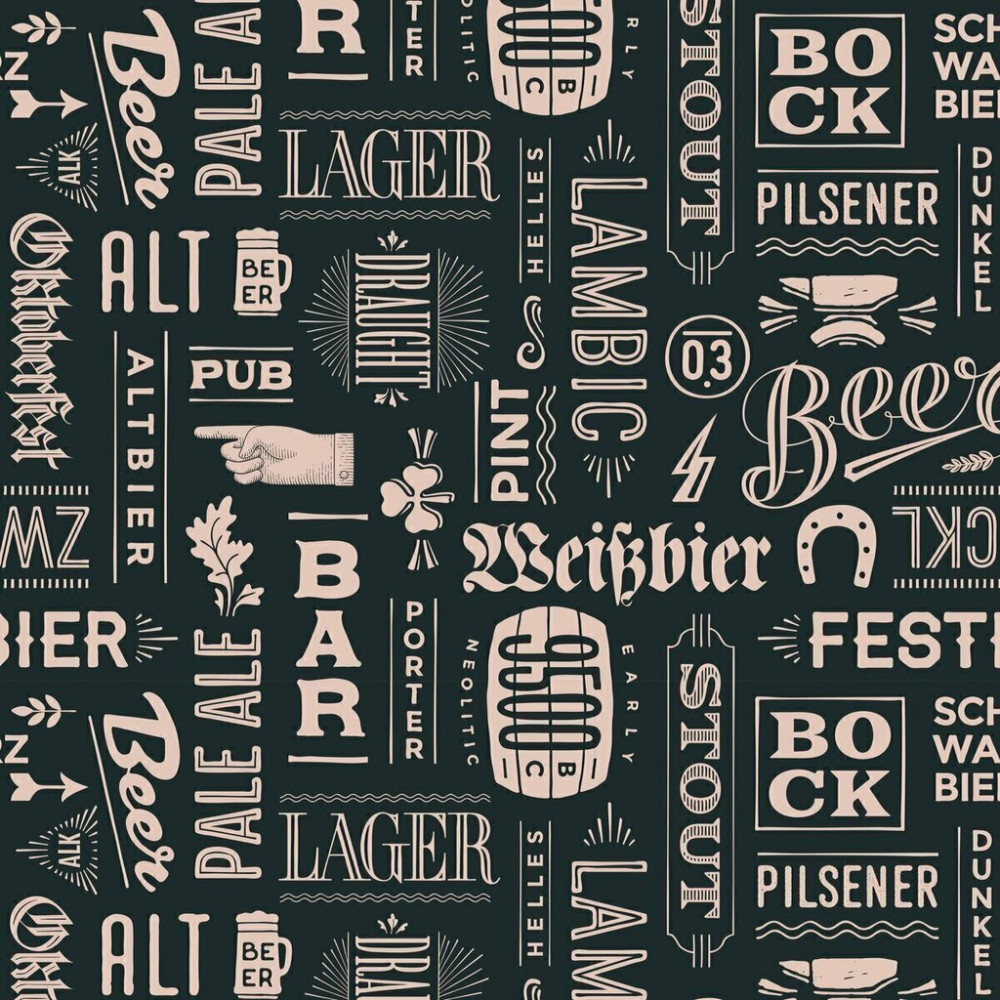 Papel de Parede Personalizado Cervejaria Vintage