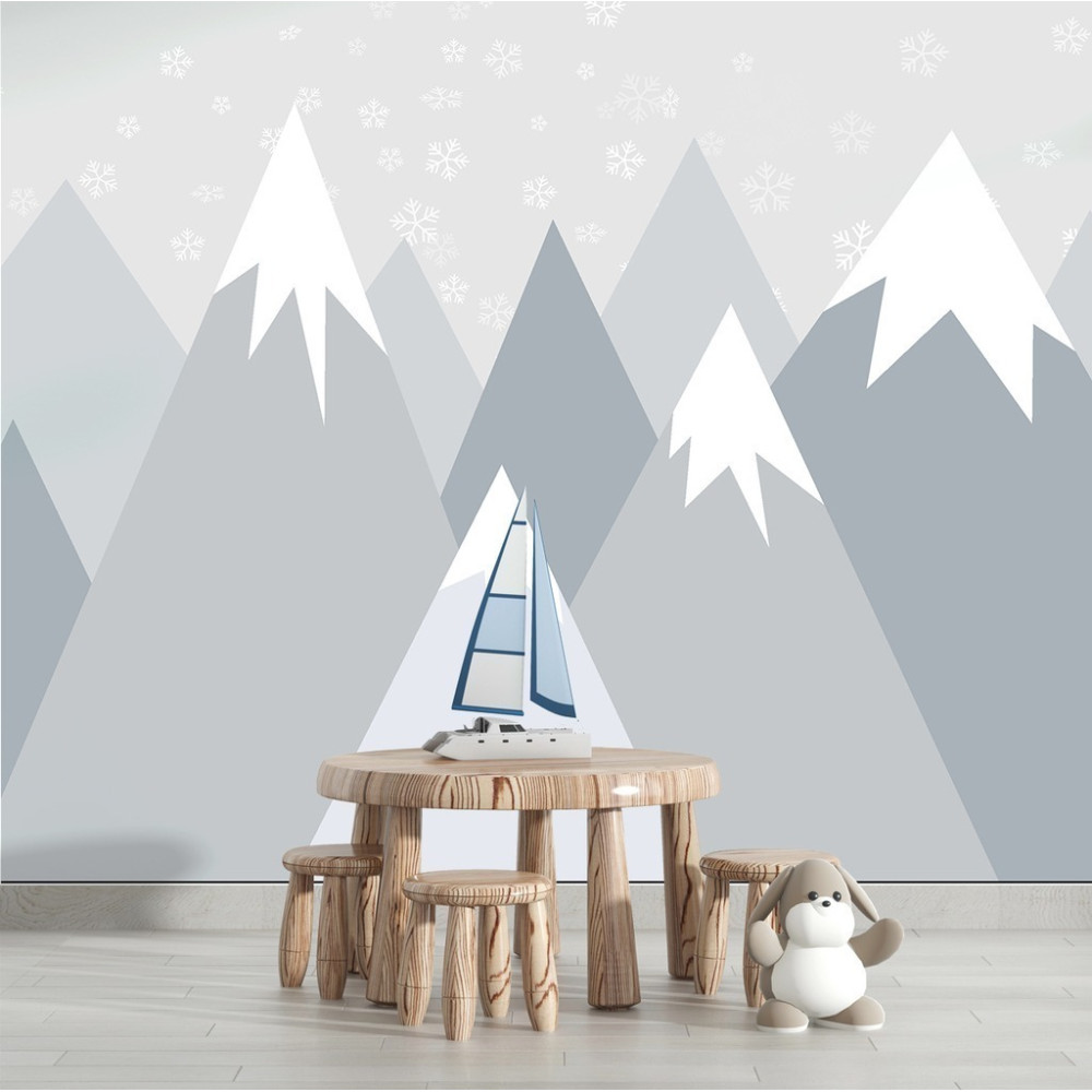 Papel de Parede Personalizado Montanhas de Gelo