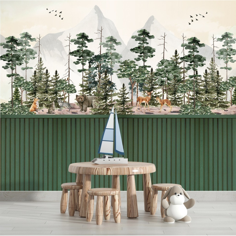 Papel de Parede Personalizado Animais Selvagens no Bosque