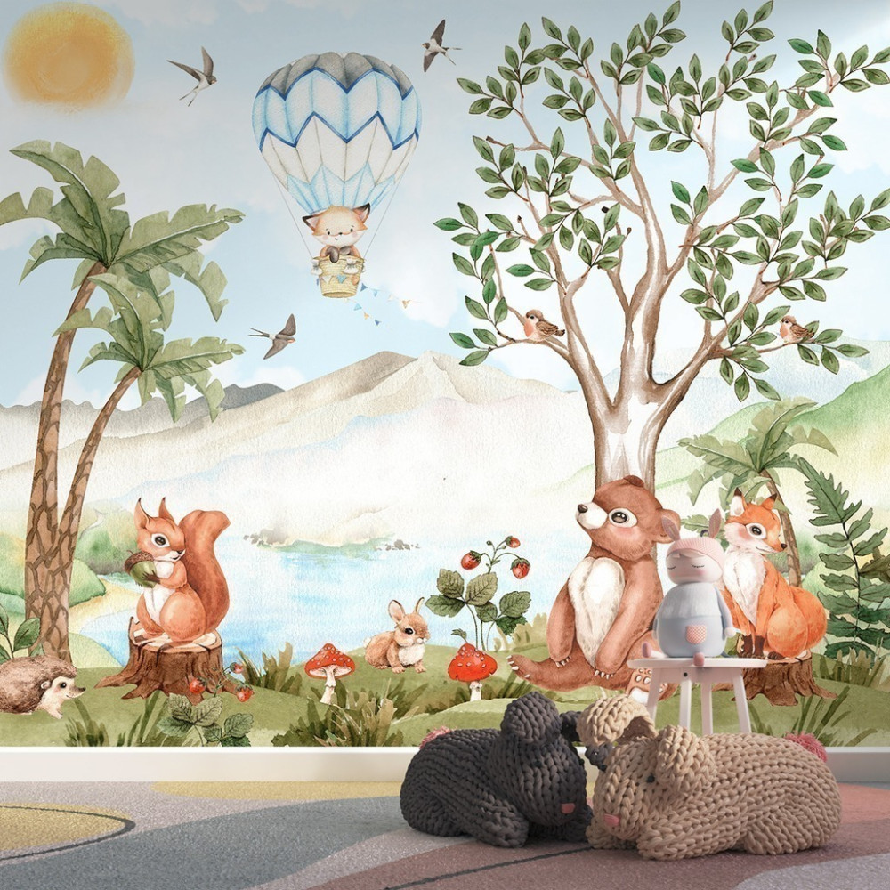 Papel de Parede Personalizado Ilha dos Animais