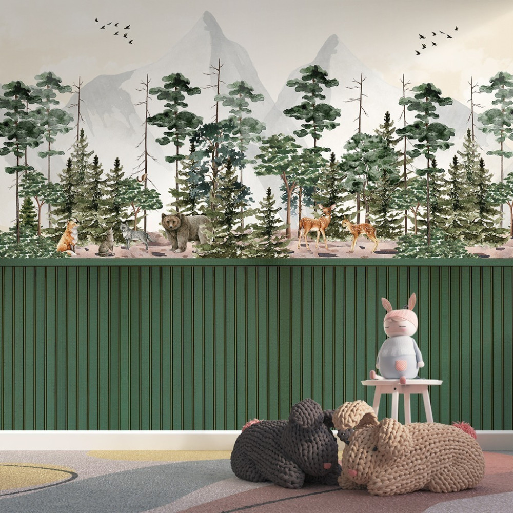 Papel de Parede Personalizado Animais Selvagens no Bosque