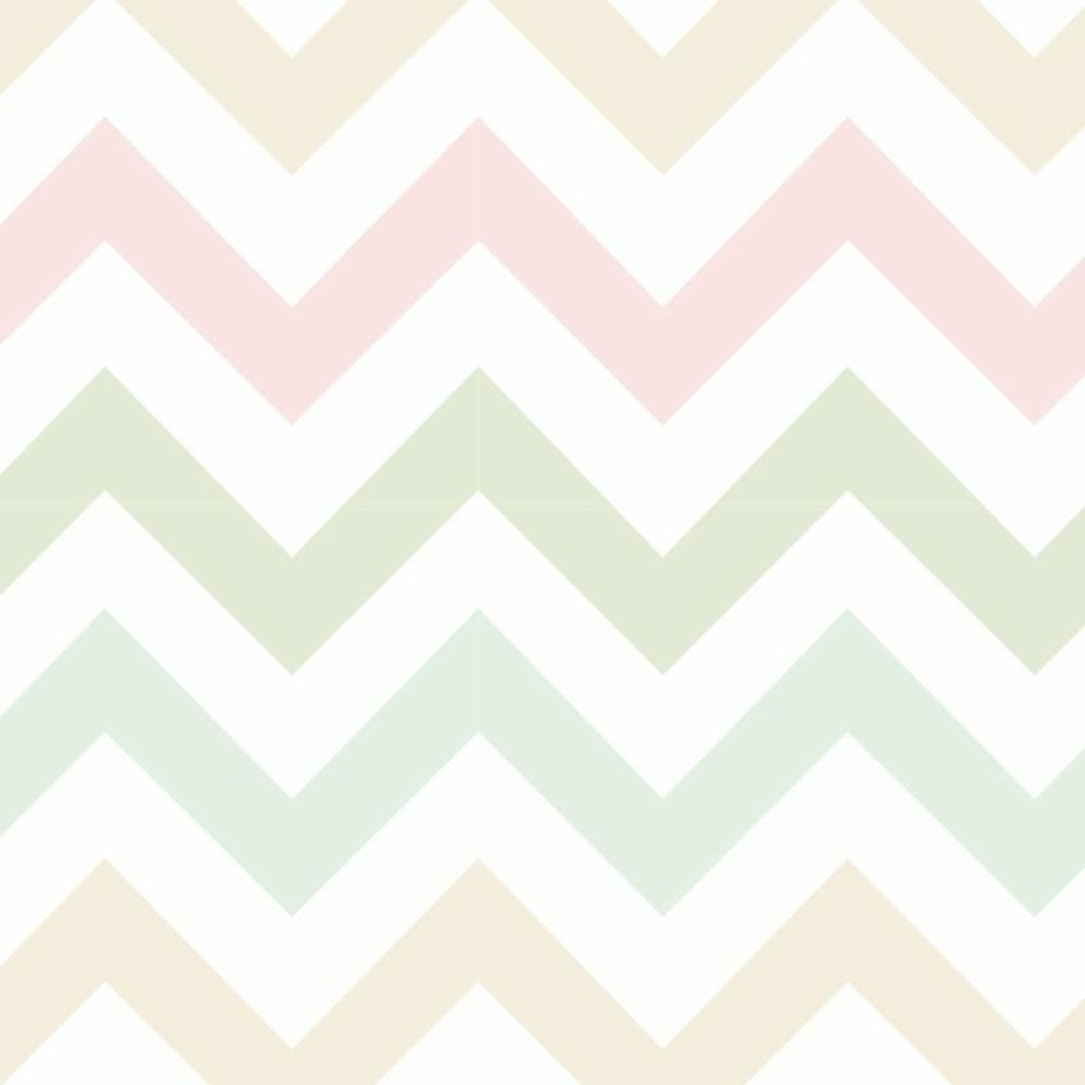 Papel de Parede Chevron em Tons Pastéis