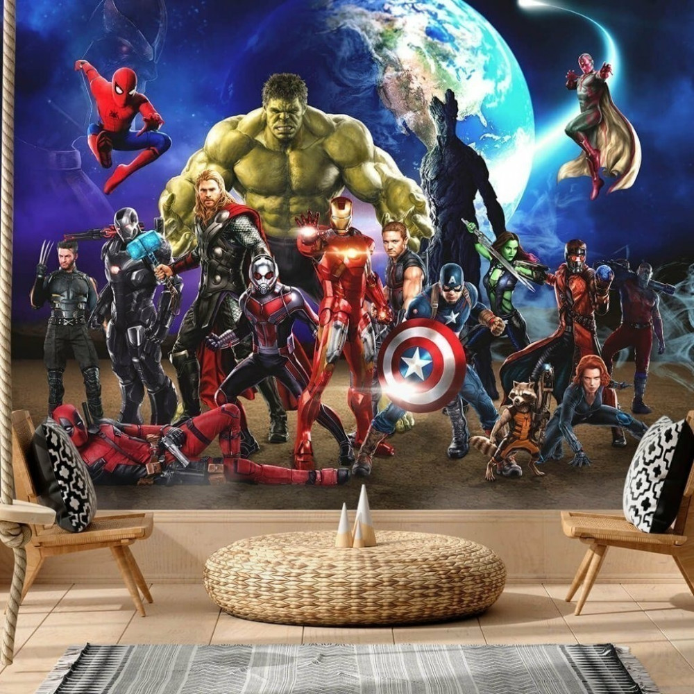 Papel De Parede Personalizado Os Vingadores Planeta