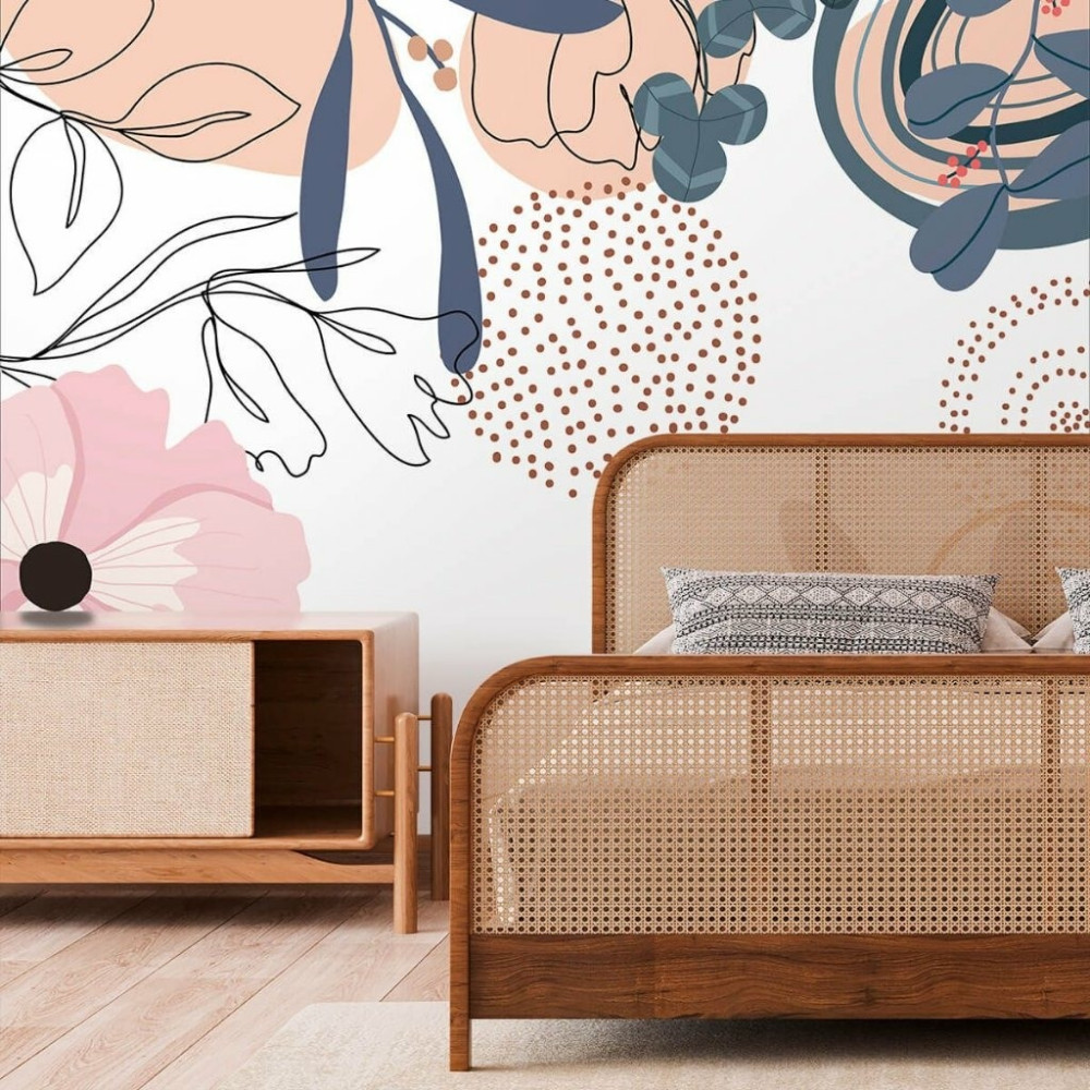 Papel De Parede Personalizado Jardim Boho Floresta