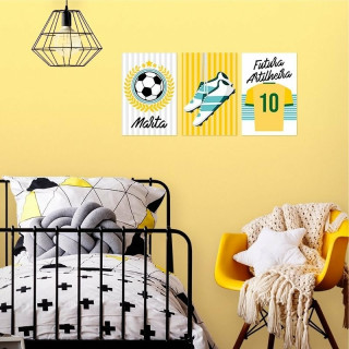 Kit Placas Decorativas Futebol