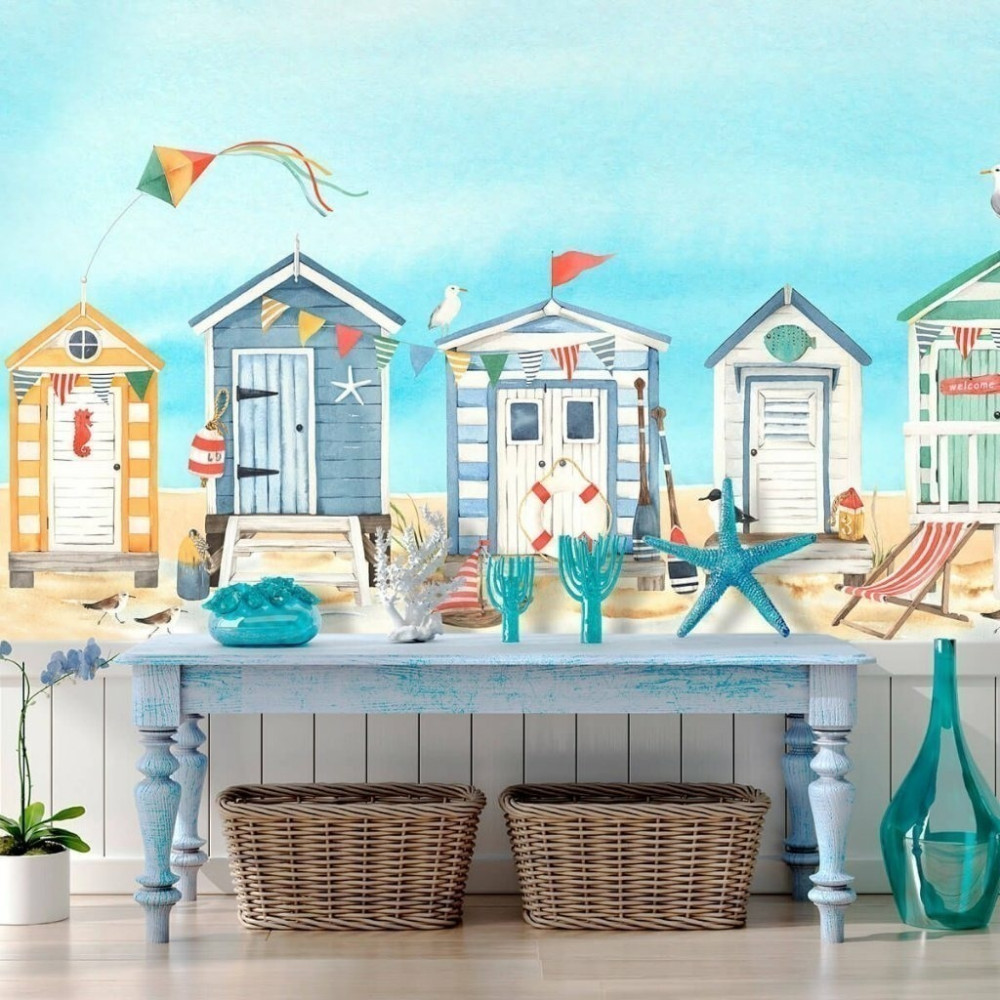 Papel De Parede Personalizado Casa Na Praia