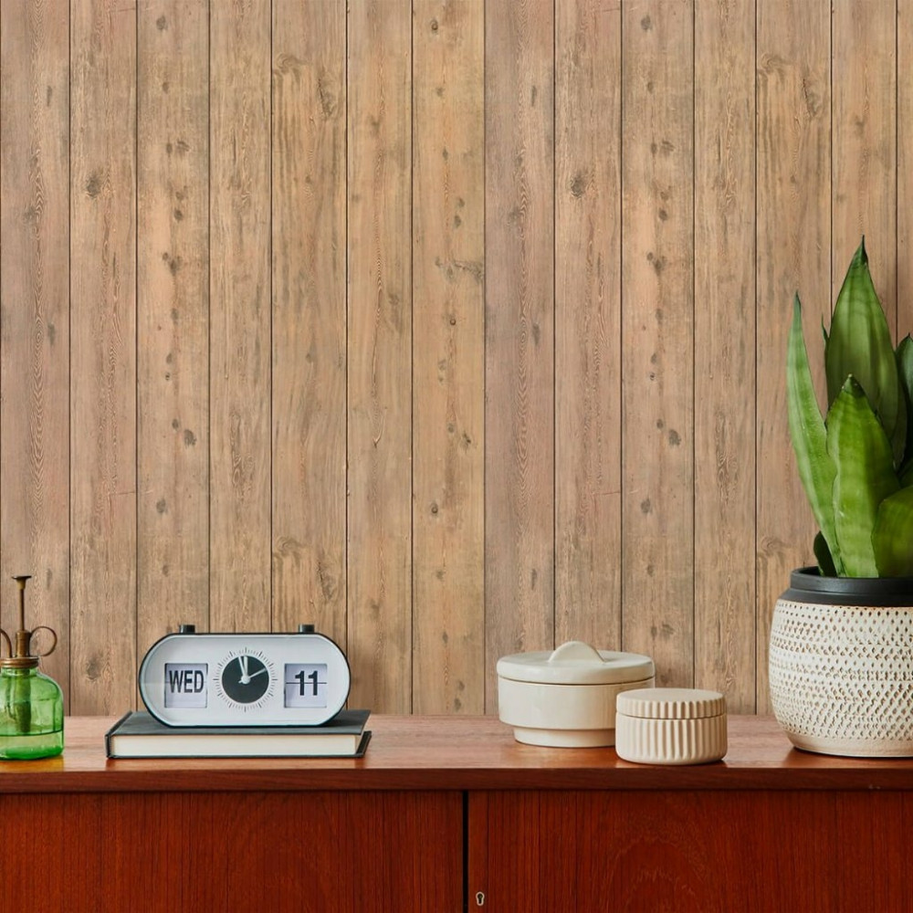 Papel de Parede Madeira Ripada Cais Papel de Parede Madeira Ripada Cais