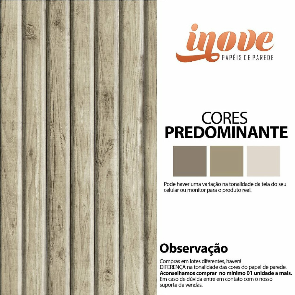 Papel de Parede Madeira Ripada Bambu