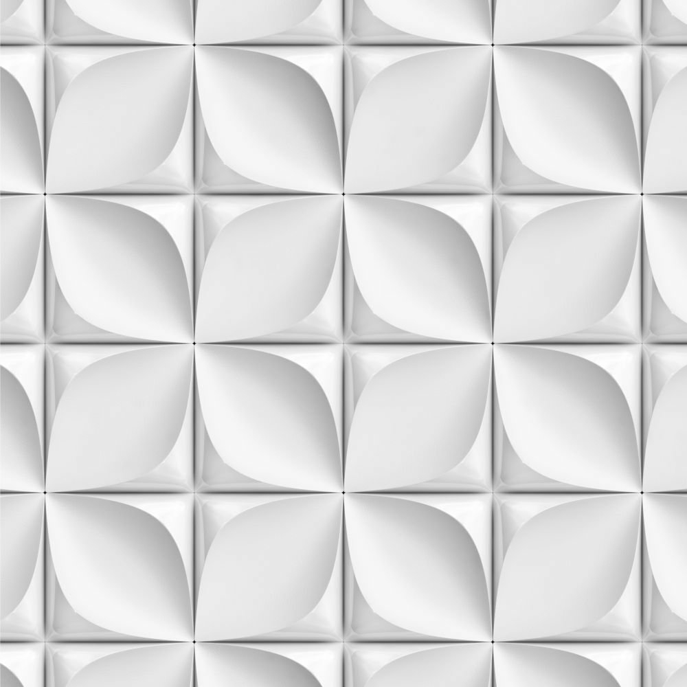 Papel de Parede Geométrico 3D Flowers