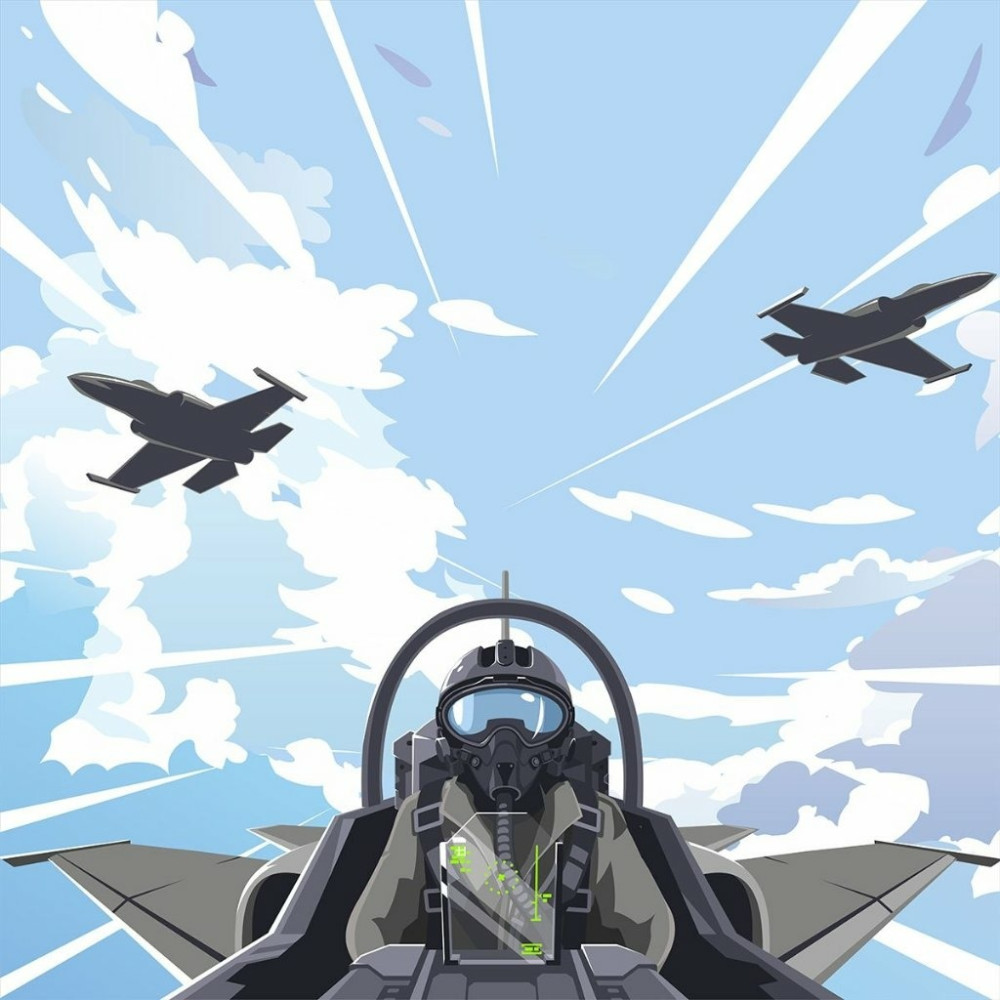 Papel de Parede Personalizado Aeronáutica