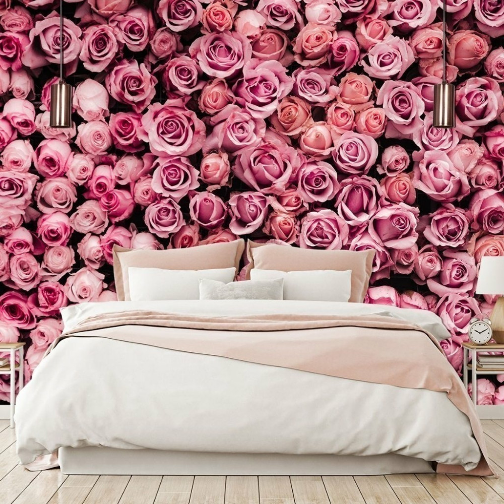 Papel de Parede Personalizado Painel de Flores