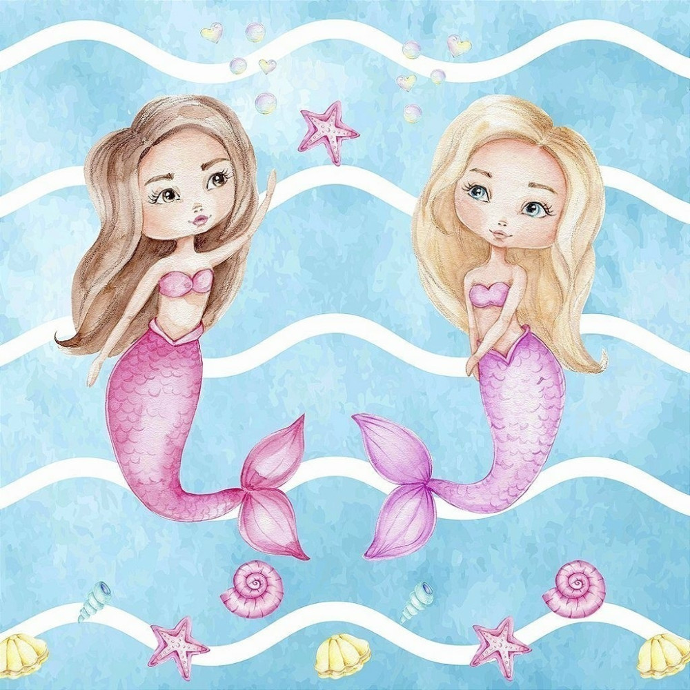 Papel De Parede Personalizado Two Memaids