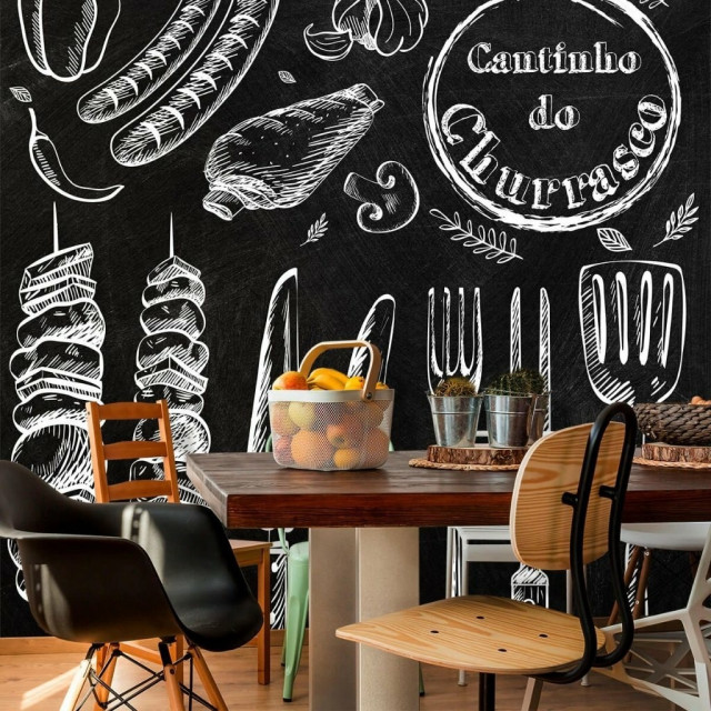 Papel de Parede Personalizado Cantinho Do Churrasco