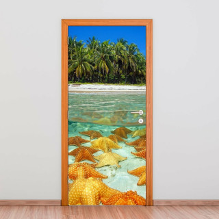 Adesivo Para Porta Estrelas Do Mar
