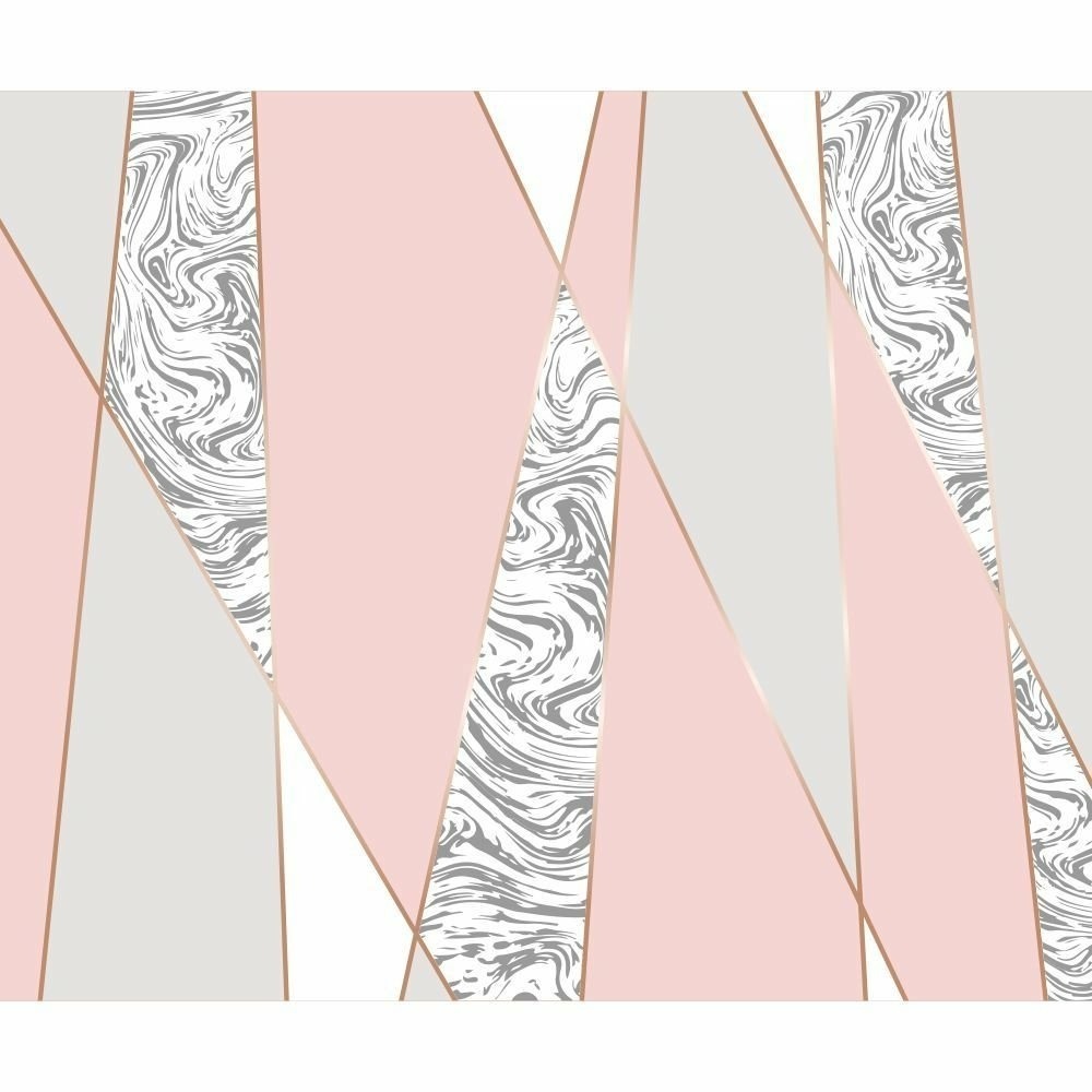 Papel de Parede Personalizado Zara Rose Mármore