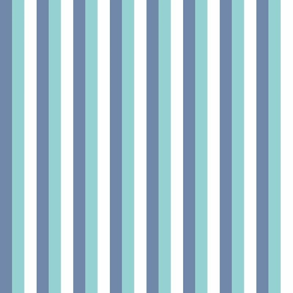 Papel de Parede Listrado Sea Blue