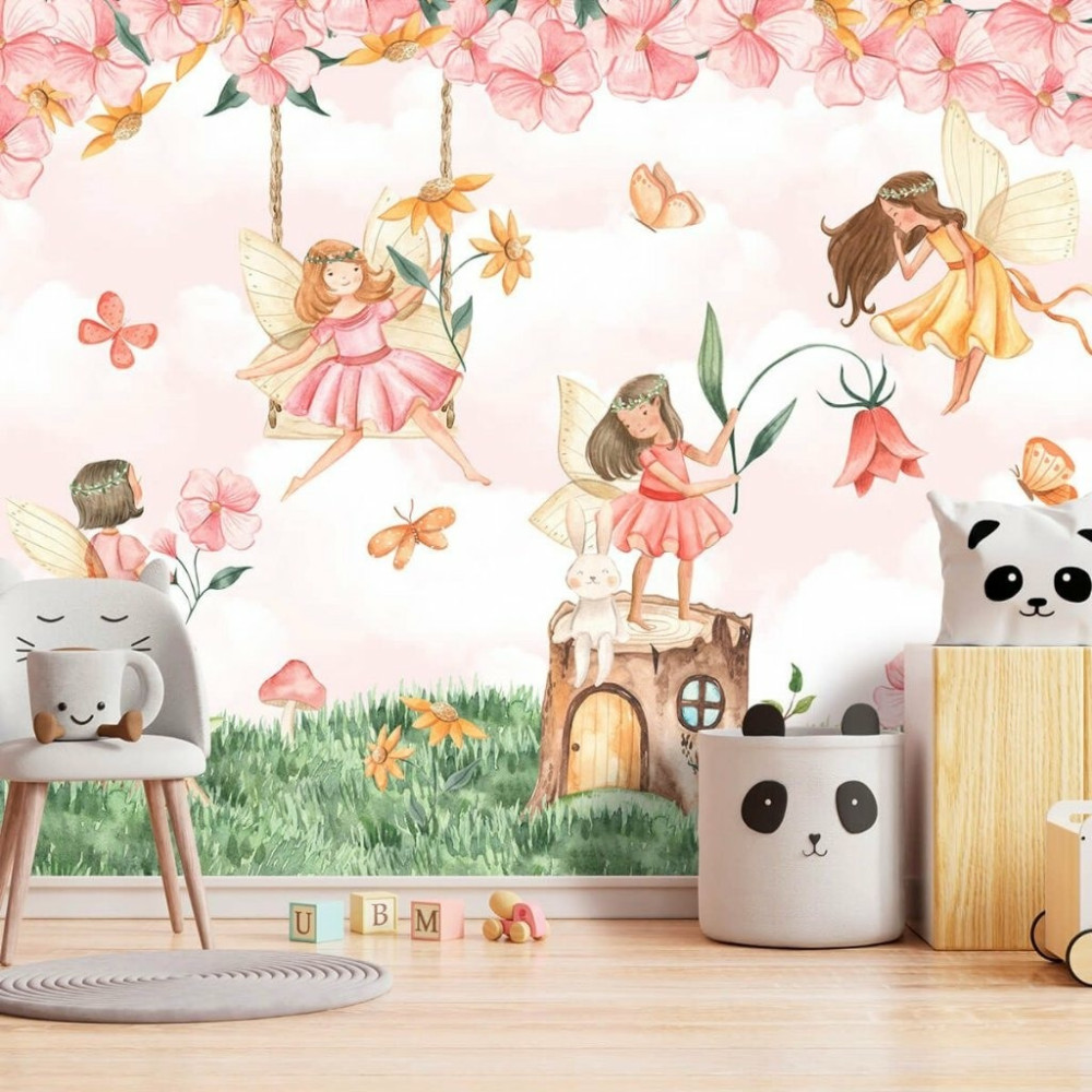 Papel de Parede Personalizado Fadas Encantadas Papel de Parede Personalizado Fadas Encantadas