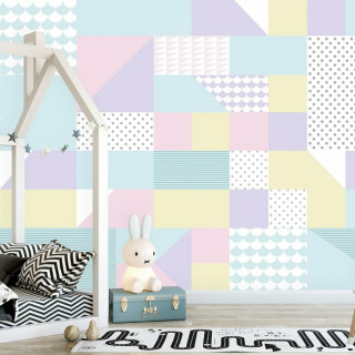 Papel De Parede Personalizado Cores e Formas