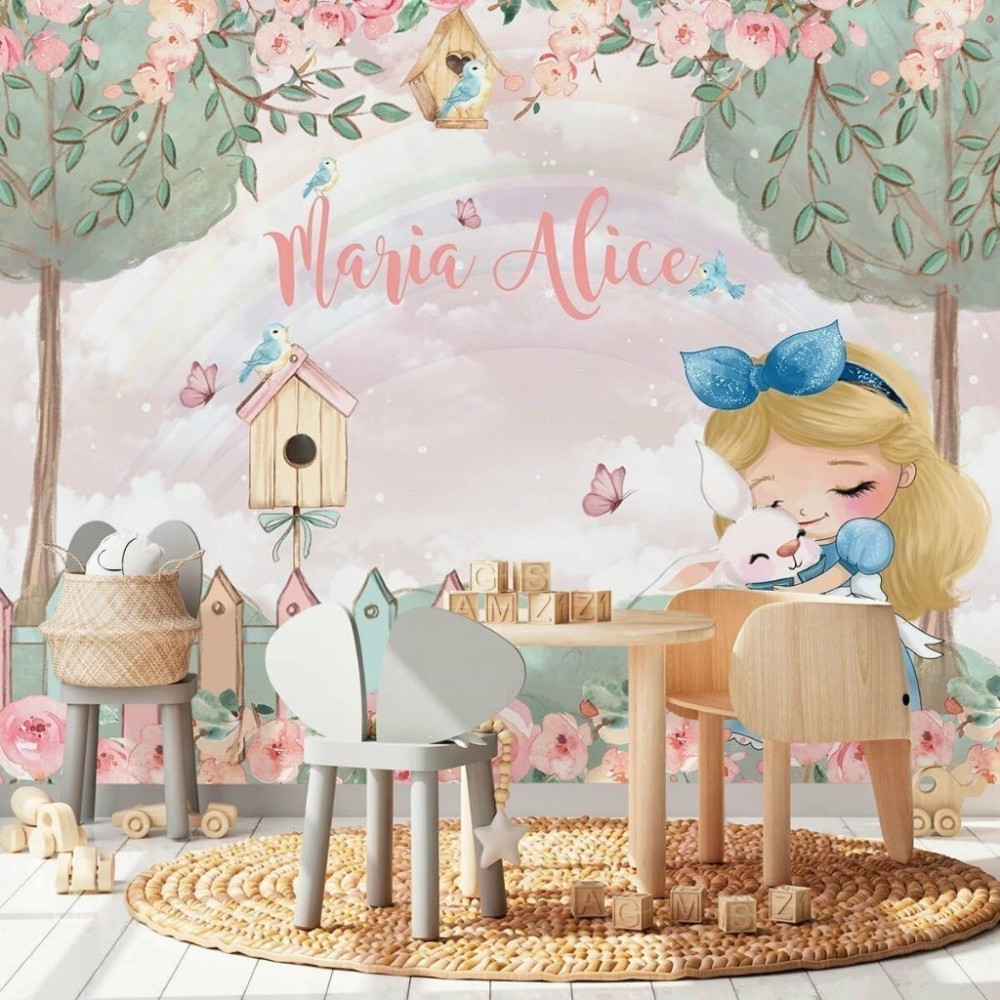 Papel De Parede Personalizado Jardim Da Alice Papel De Parede Personalizado Jardim Da Alice