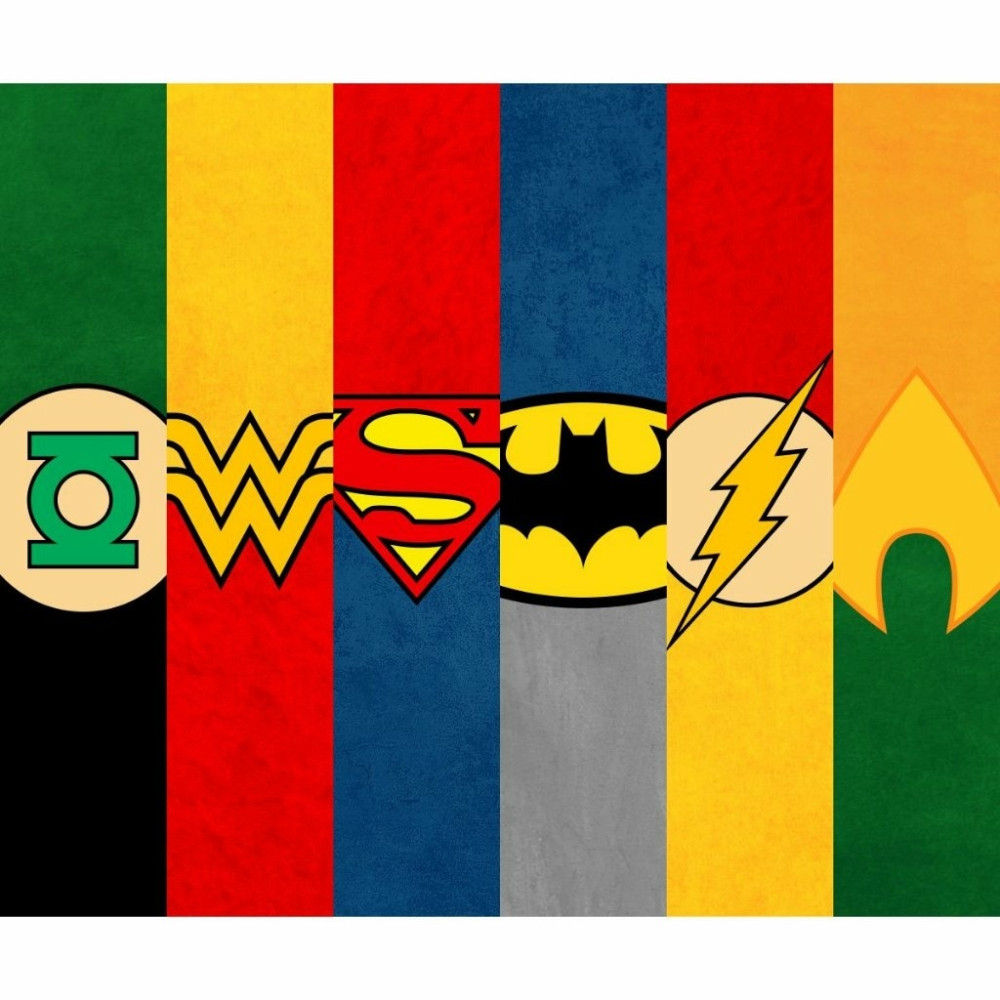 Papel de Parede Personalizado Super- Heróis DC