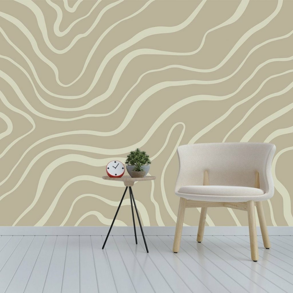 Papel De Parede Personalizado Crooked Lines Papel De Parede Personalizado Crooked Lines