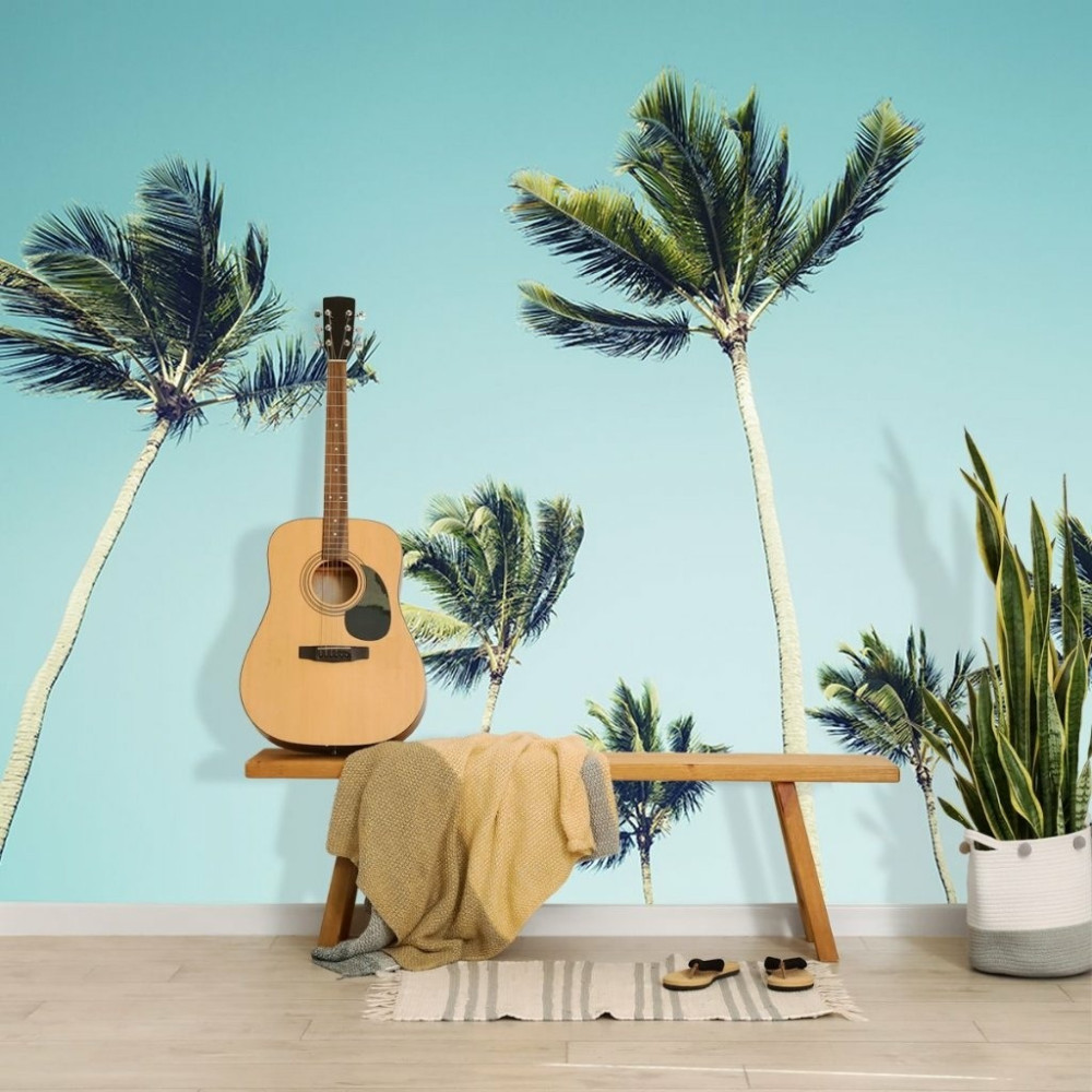 Papel de Parede Personalizado Coqueiros Califórnia