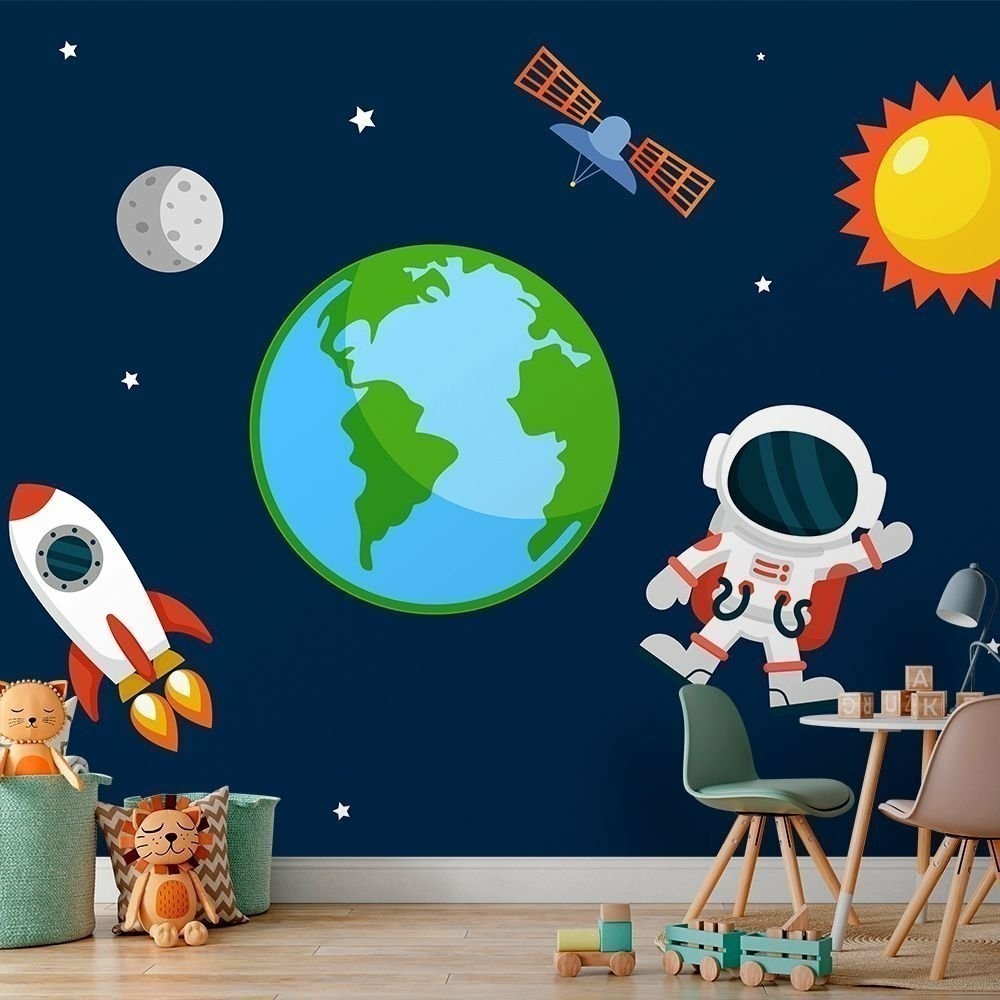 Papel de Parede Personalizado Astronauta Papel de Parede Personalizado Astronauta